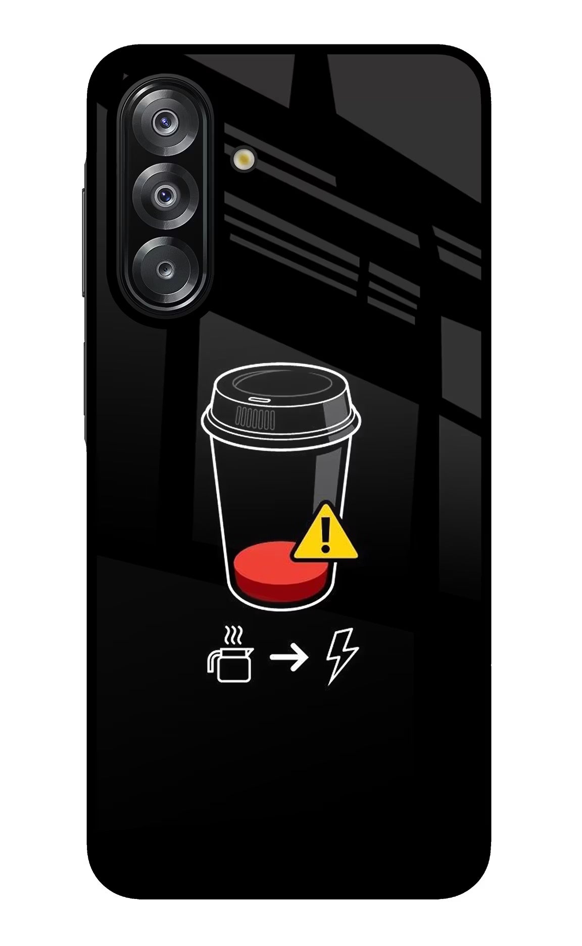 Coffee Samsung A26 Glass Case Back Cover by Casekaro