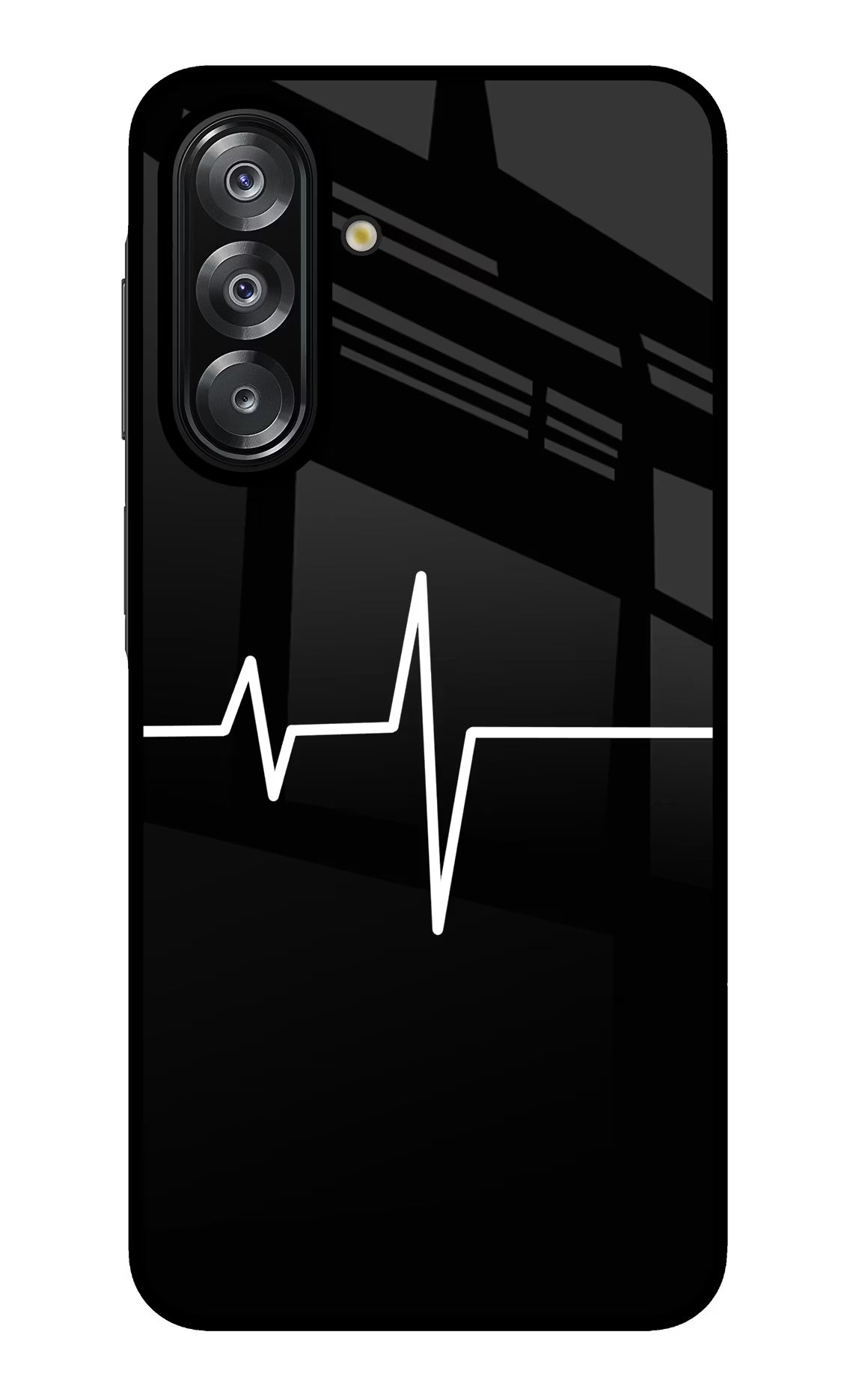 Heart Beats Samsung A26 Glass Case Back Cover by Casekaro