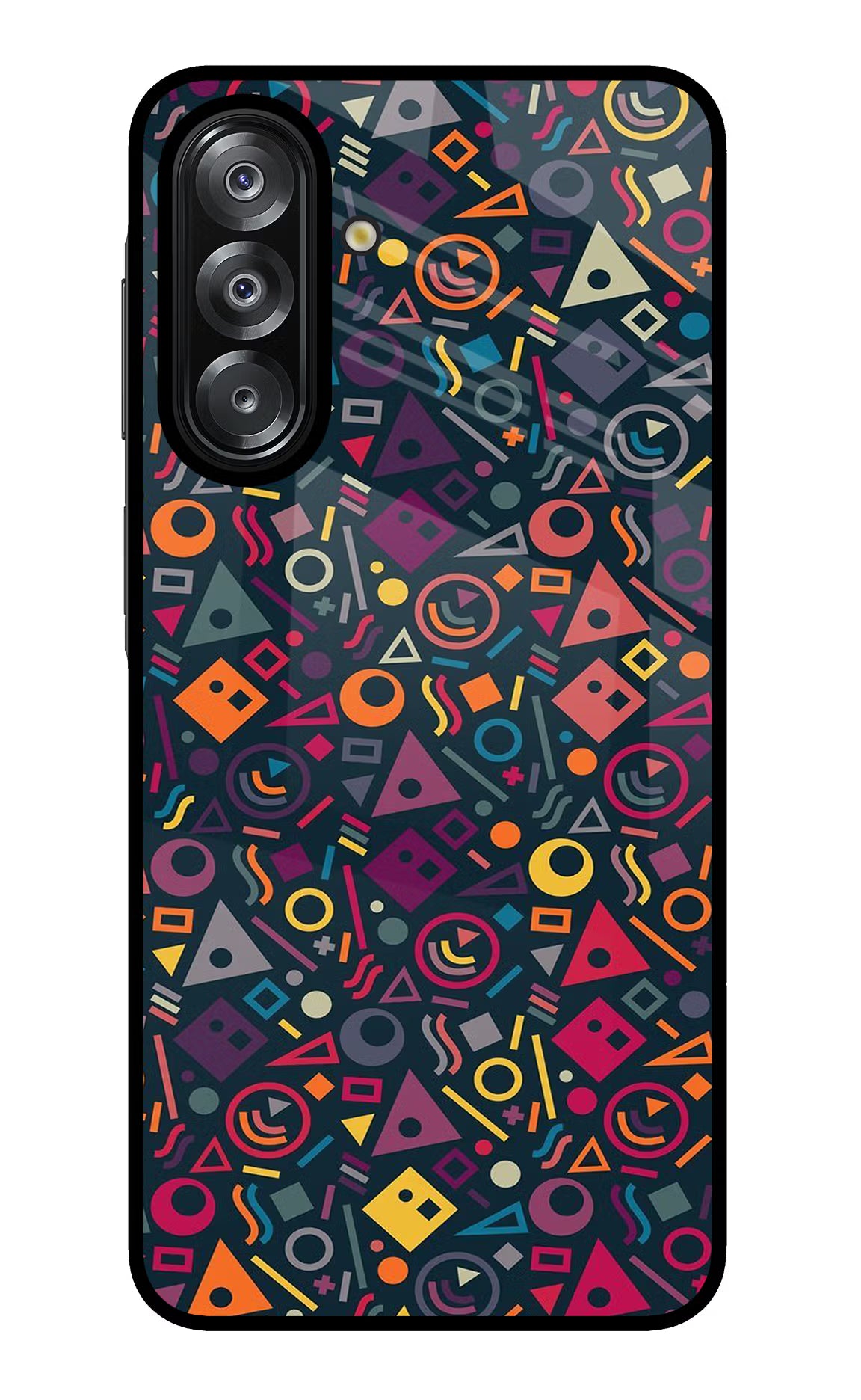 Geometric Abstract Samsung A26 Glass Case Back Cover by Casekaro