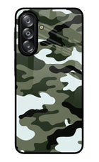 Camouflage Samsung A26 Glass Case Back Cover by Casekaro