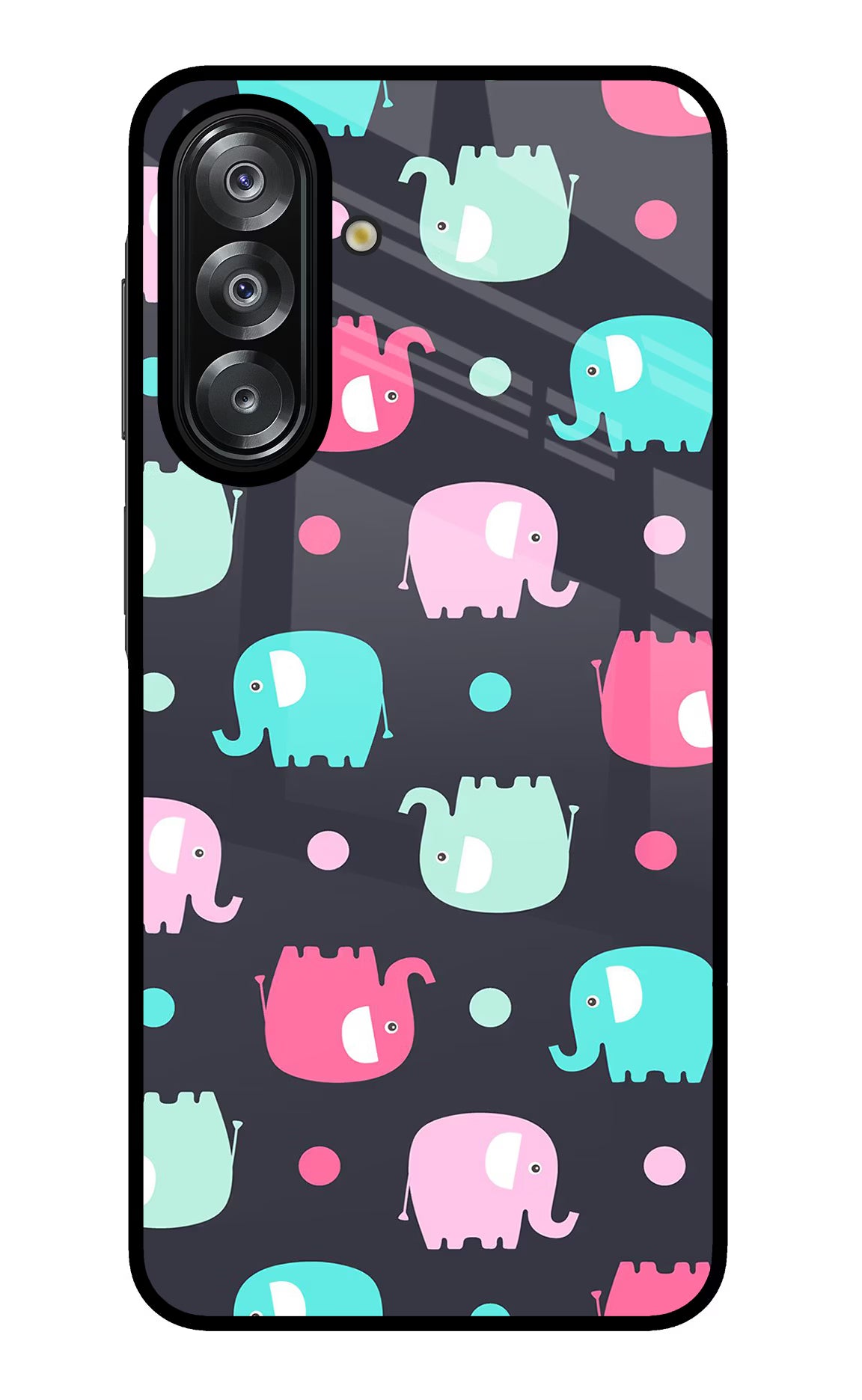 Elephants Samsung A26 Glass Case