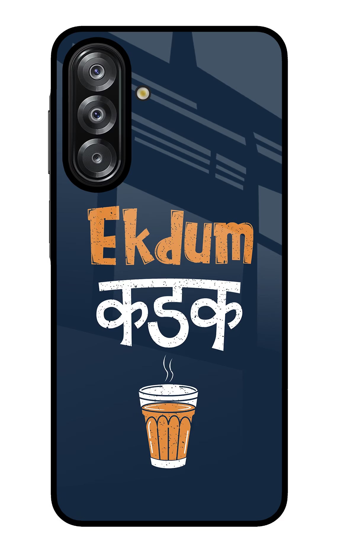 Ekdum Kadak Chai Samsung A26 Glass Case Back Cover by Casekaro