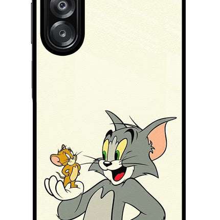 Tom & Jerry Samsung A26 Glass Case Back Cover by Casekaro