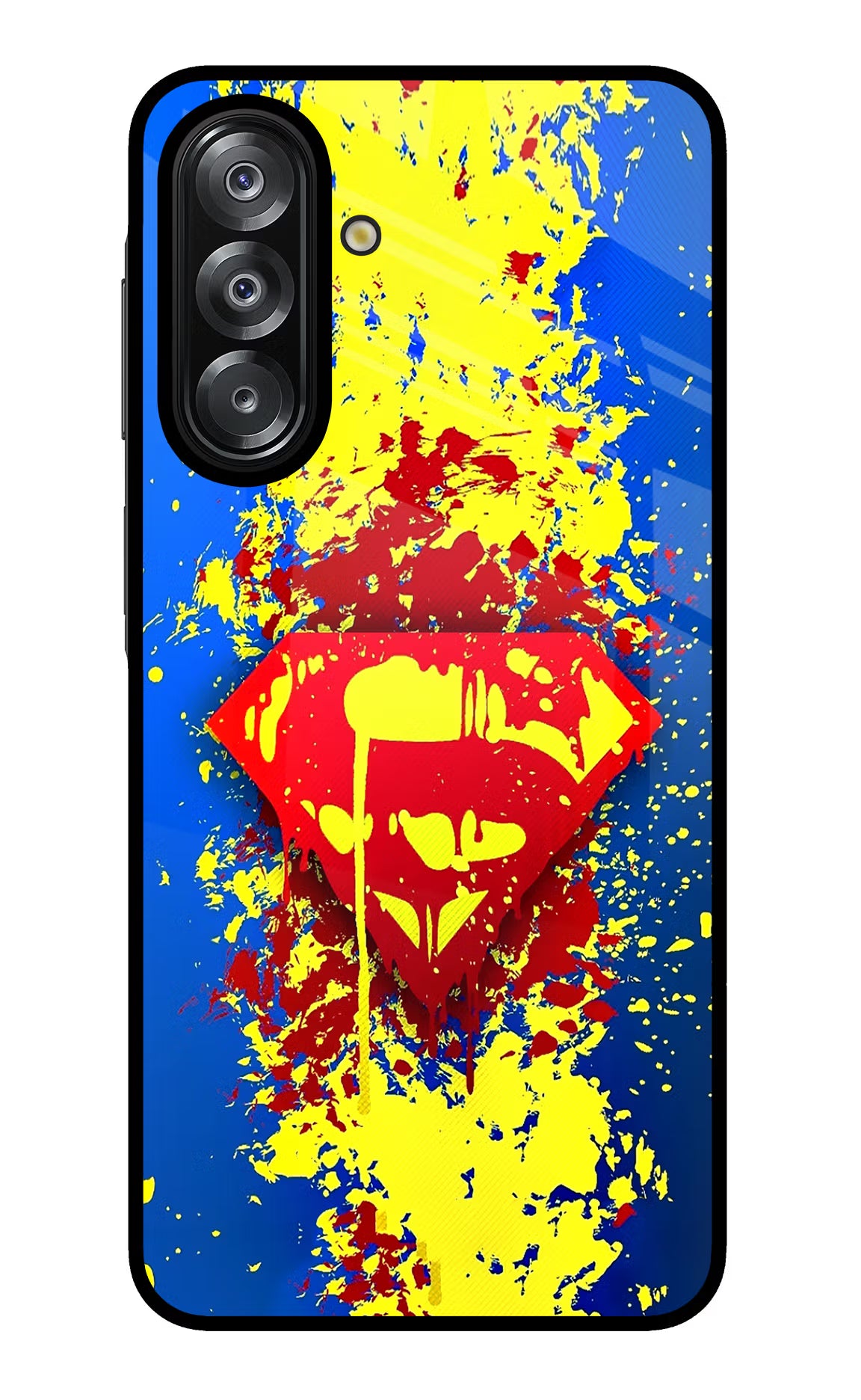 Superman logo Samsung A26 Glass Case Back Cover by Casekaro
