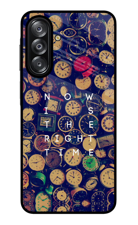 Now is the Right Time Quote Samsung A26 Glass Case