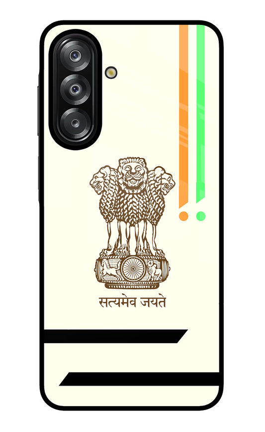 Satyamev Jayate Brown Logo Samsung A26 Glass Case