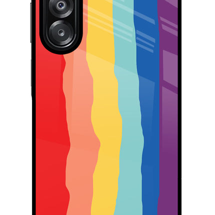 Rainbow Samsung A26 Glass Case Back Cover by Casekaro