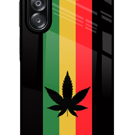 Weed Flag Samsung A26 Glass Case Back Cover by Casekaro