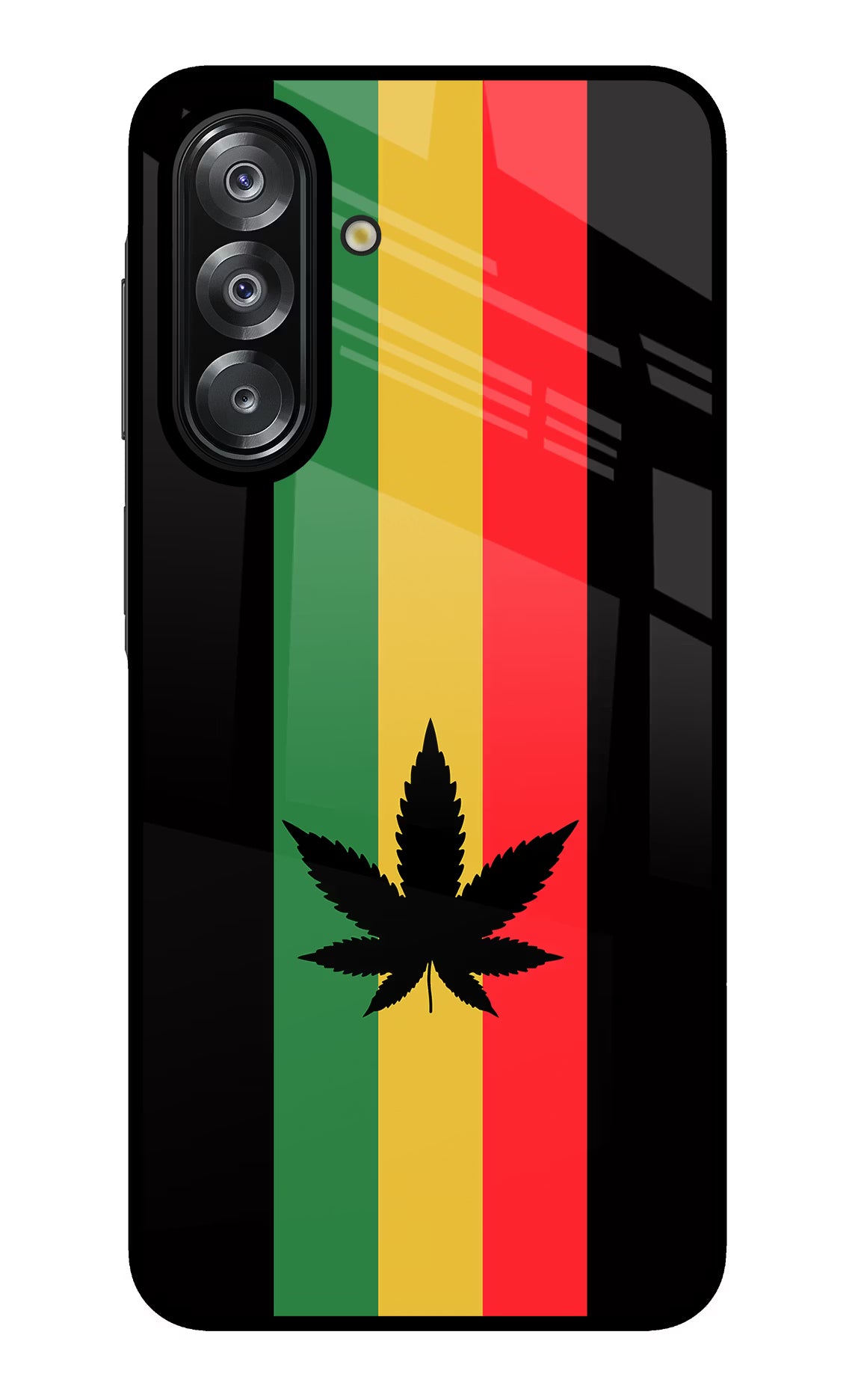 Weed Flag Samsung A26 Glass Case Back Cover by Casekaro