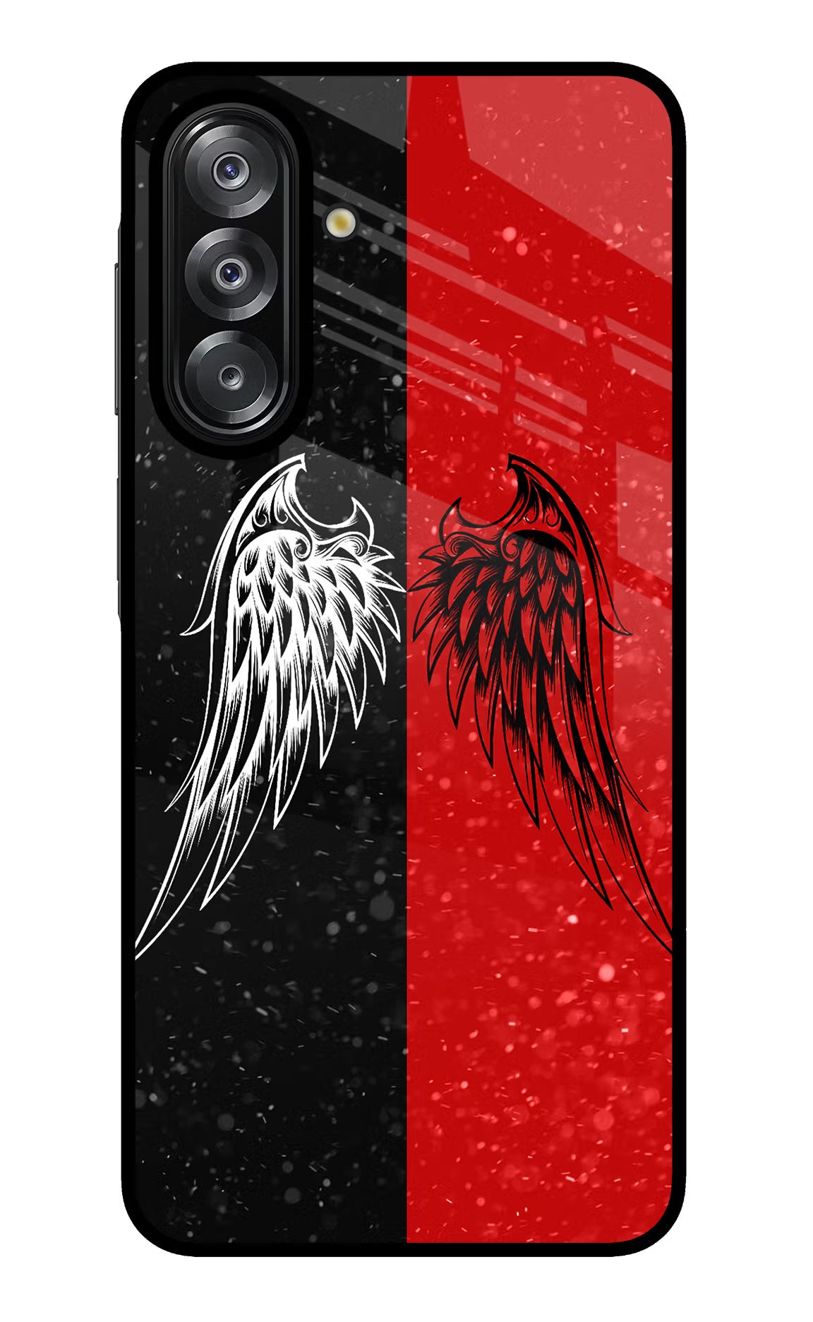 Wings Samsung A26 Glass Case Back Cover by Casekaro