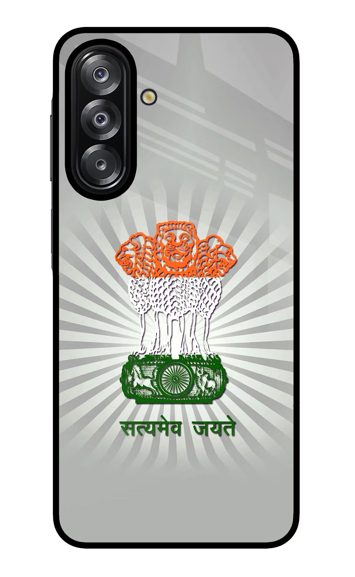 Satyamev Jayate Art Samsung A26 Glass Case Back Cover by Casekaro