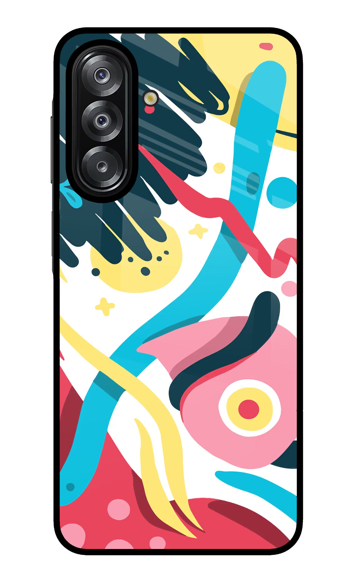Trippy Samsung A26 Glass Case Back Cover by Casekaro