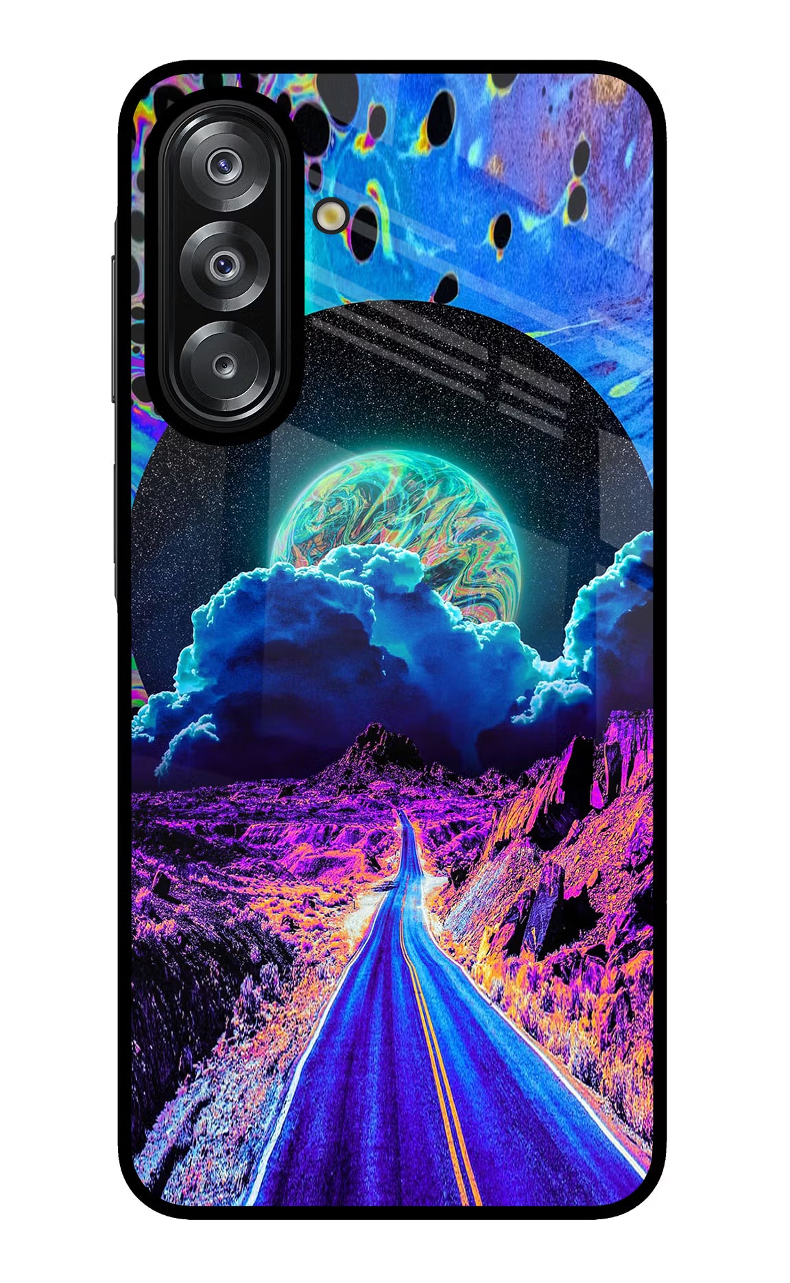 Psychedelic Painting Samsung A26 Glass Case