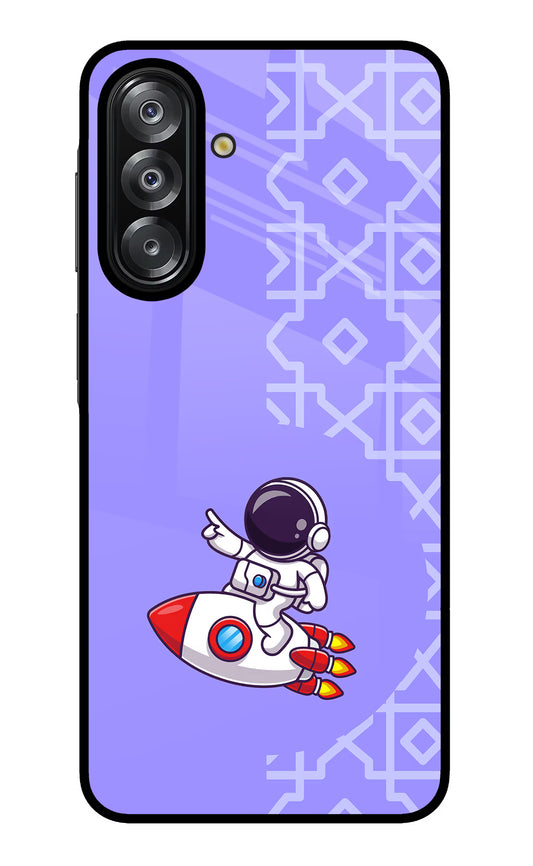 Cute Astronaut Samsung A26 Glass Case