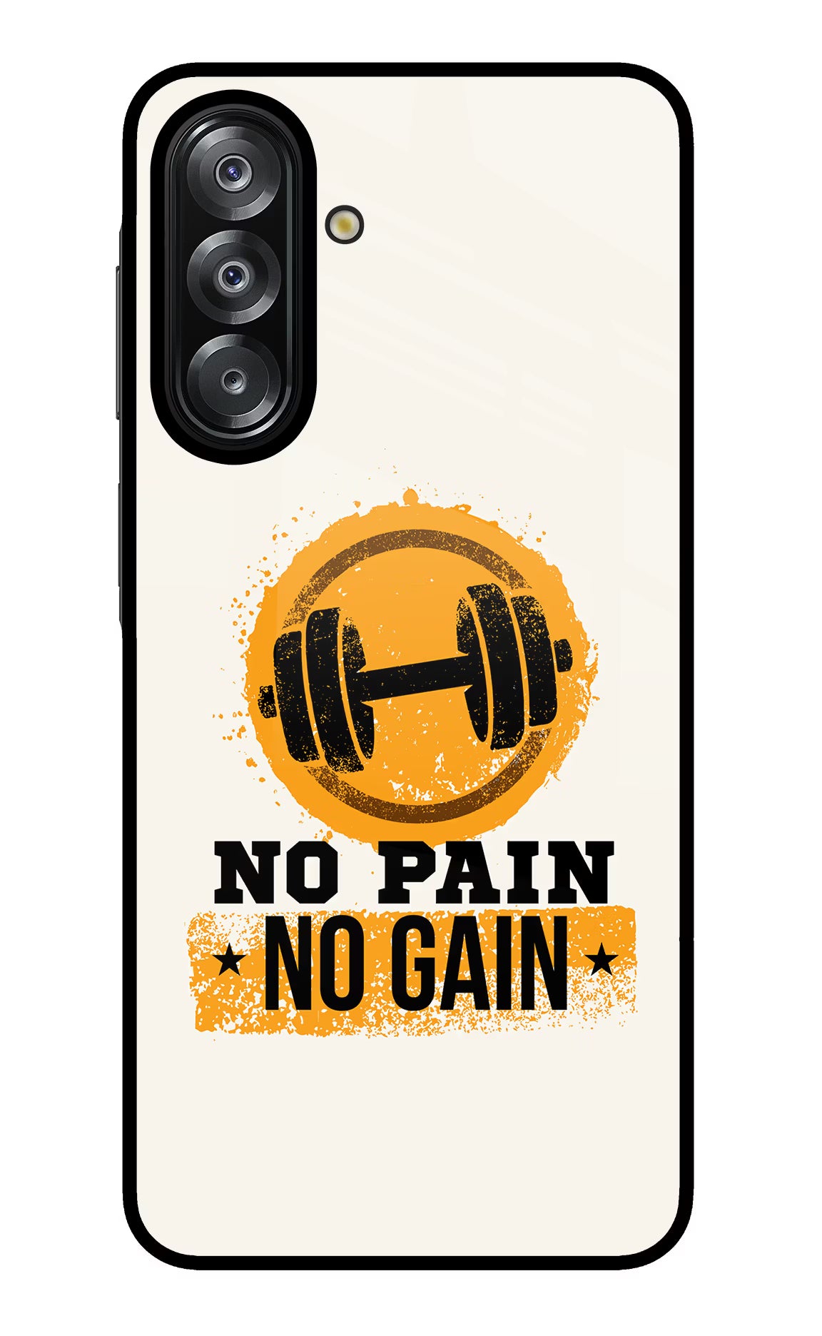 No Pain No Gain Samsung A26 Glass Case Back Cover by Casekaro