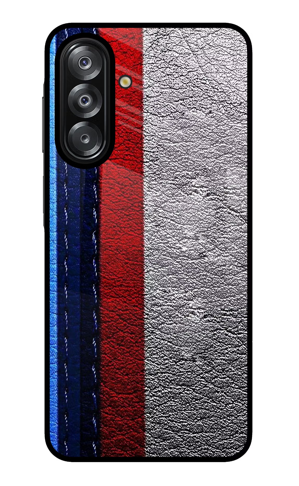 BMW Stripes Samsung A26 Glass Case Back Cover by Casekaro