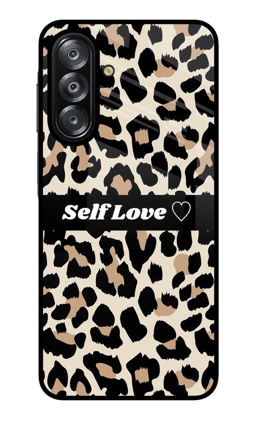 Leopard Print Self Love Samsung A26 Glass Case