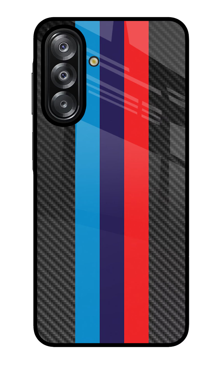 BMW Stripes Pattern Samsung A26 Back Cover, Glass case
