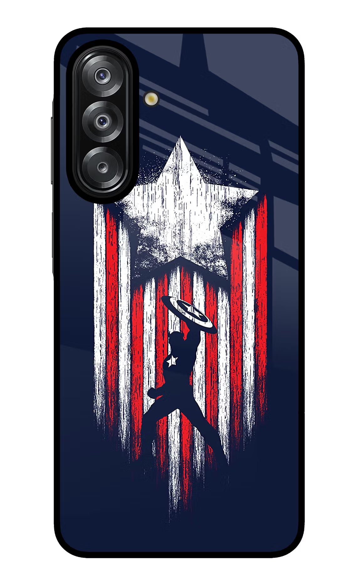 Captain America Marvel Art Samsung A26 Glass Case Back Cover by Casekaro