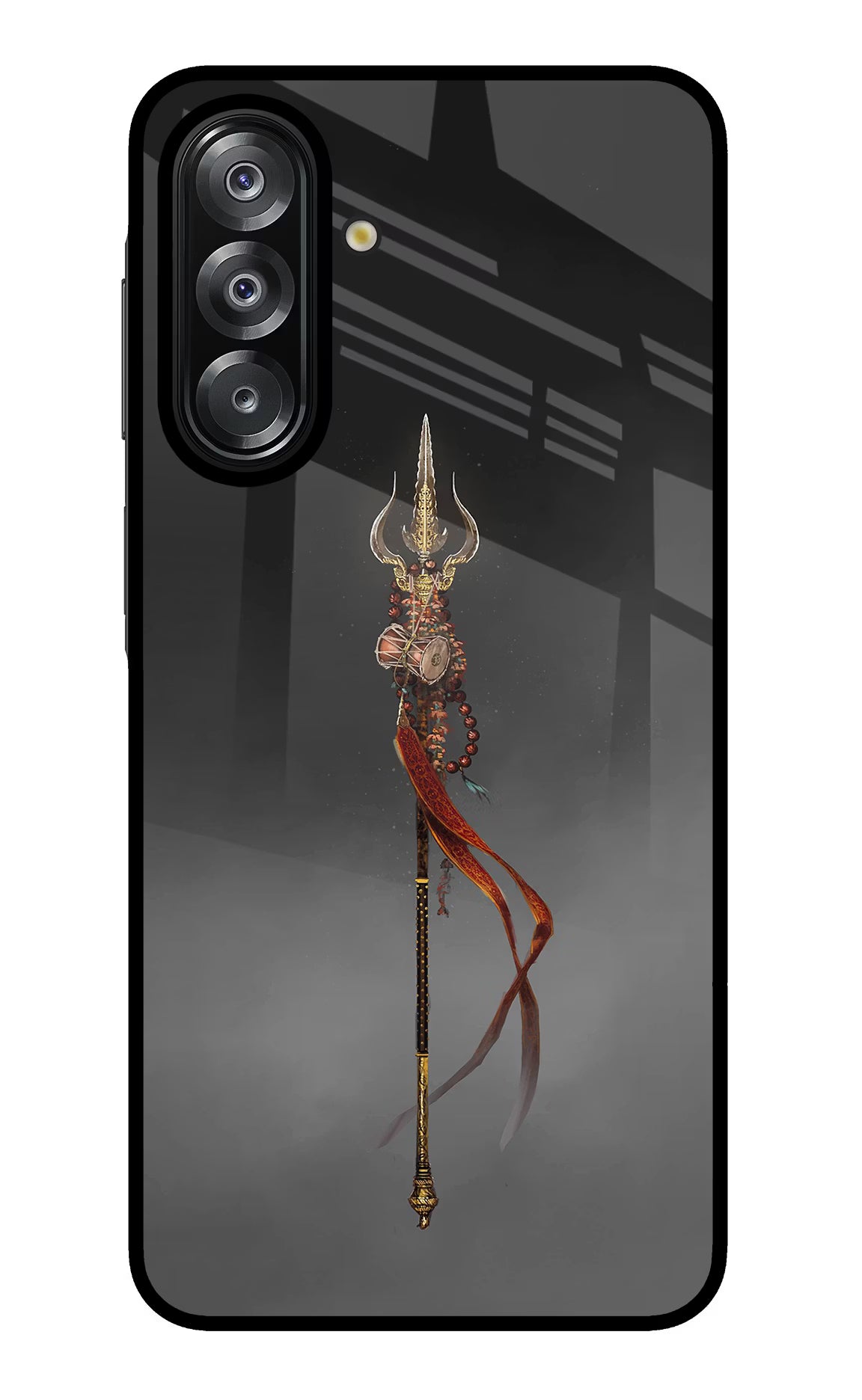 Shiv Trishul Samsung A26 Glass Case Back Cover by Casekaro
