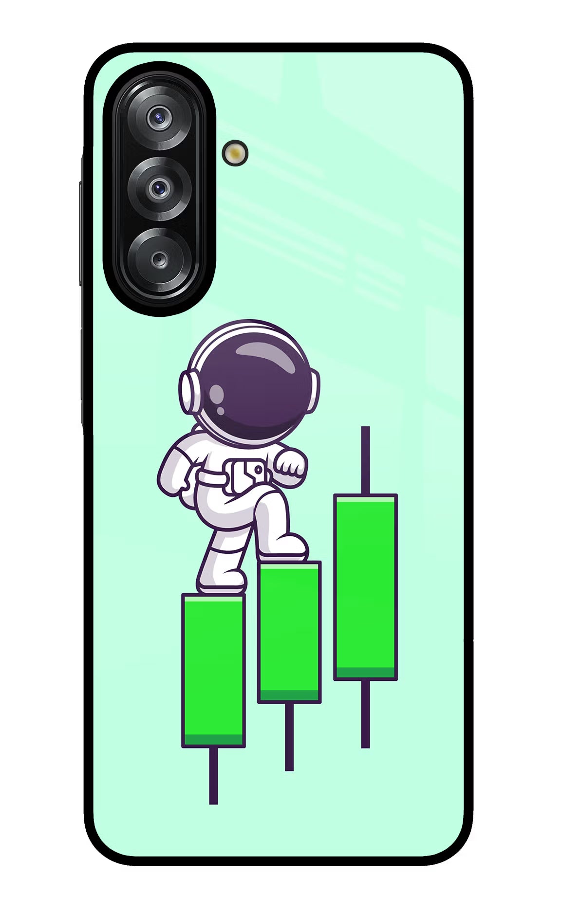 Astronaut Trader Samsung A26 Glass Case