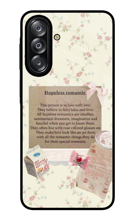 Hopeless Romantic Samsung A26 Glass Case