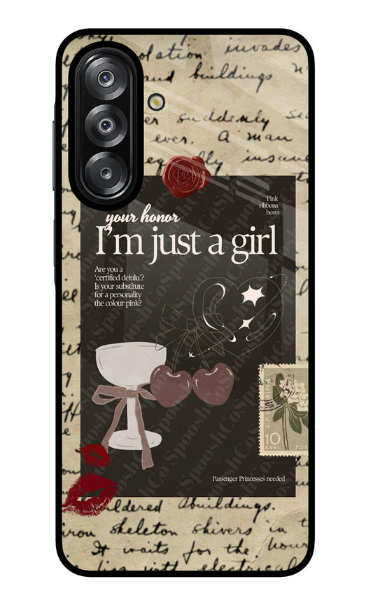 I am just a girl Samsung A26 Glass Case
