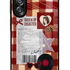 Queen of Disaster Samsung A26 Glass Case