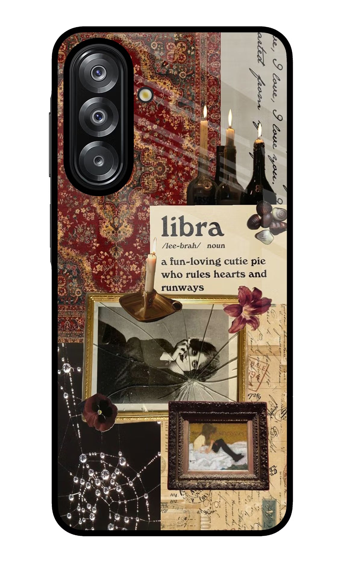Libra Zodiac Samsung A26 Glass Case Back Cover by Casekaro
