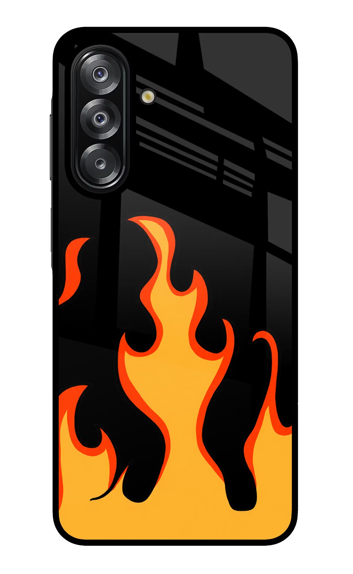 Fired Up – Black Samsung A26 Glass Case