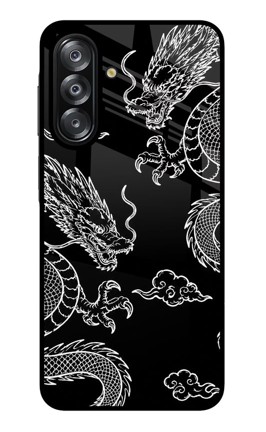Twin Dragons Samsung A26 Glass Case