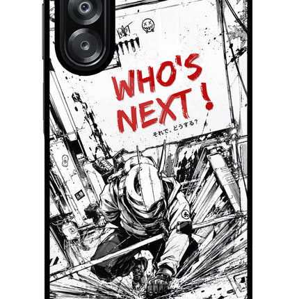 Who's Next Samsung A26 Glass Case Back Cover by Casekaro