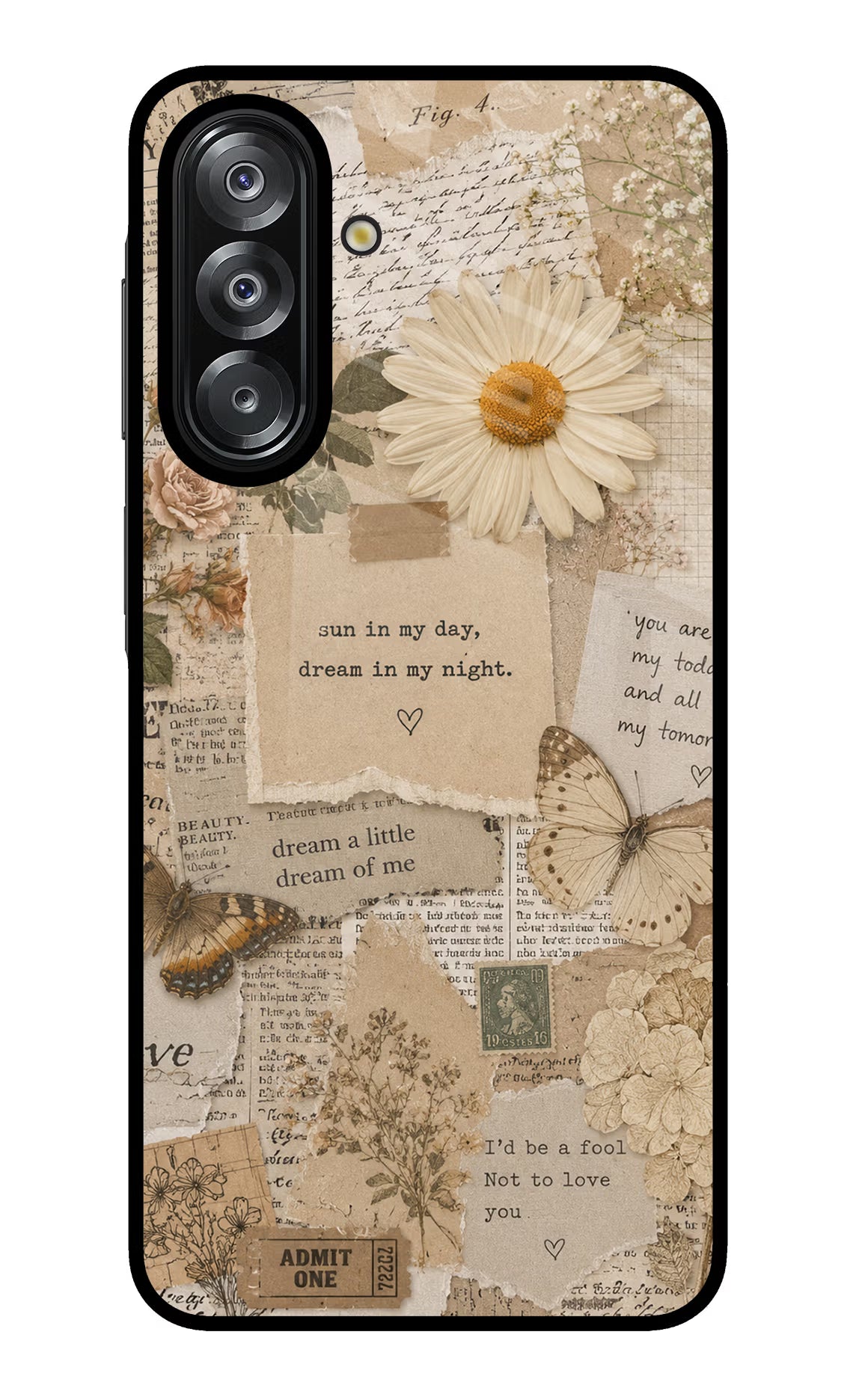 Vintage case Samsung A26 Glass Case Back Cover by Casekaro