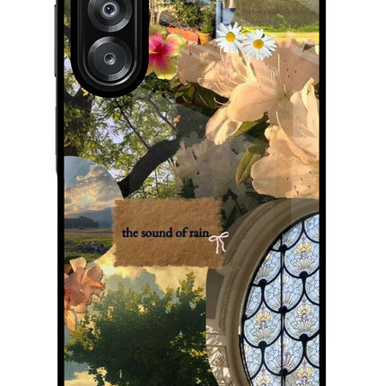 Rain Samsung A26 Glass Case Back Cover by Casekaro