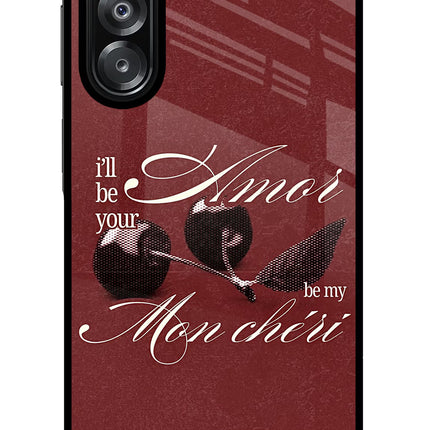 Velvet Cherry Samsung A26 Glass Case Back Cover by Casekaro