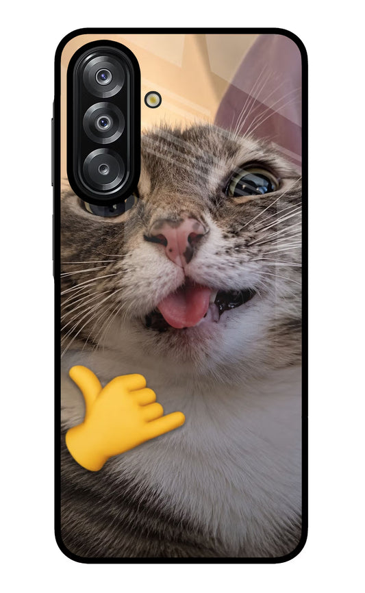 Silly Cat Call Samsung A26 Glass Case