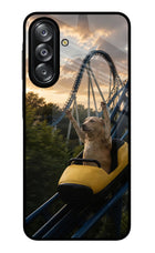 Rollercoaster Dog Samsung A26 Glass Case