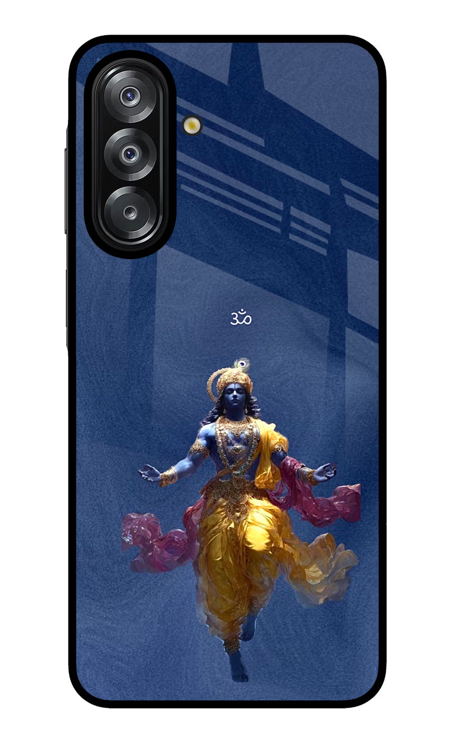Cosmic Krishna Samsung A26 Back Cover, Glass case