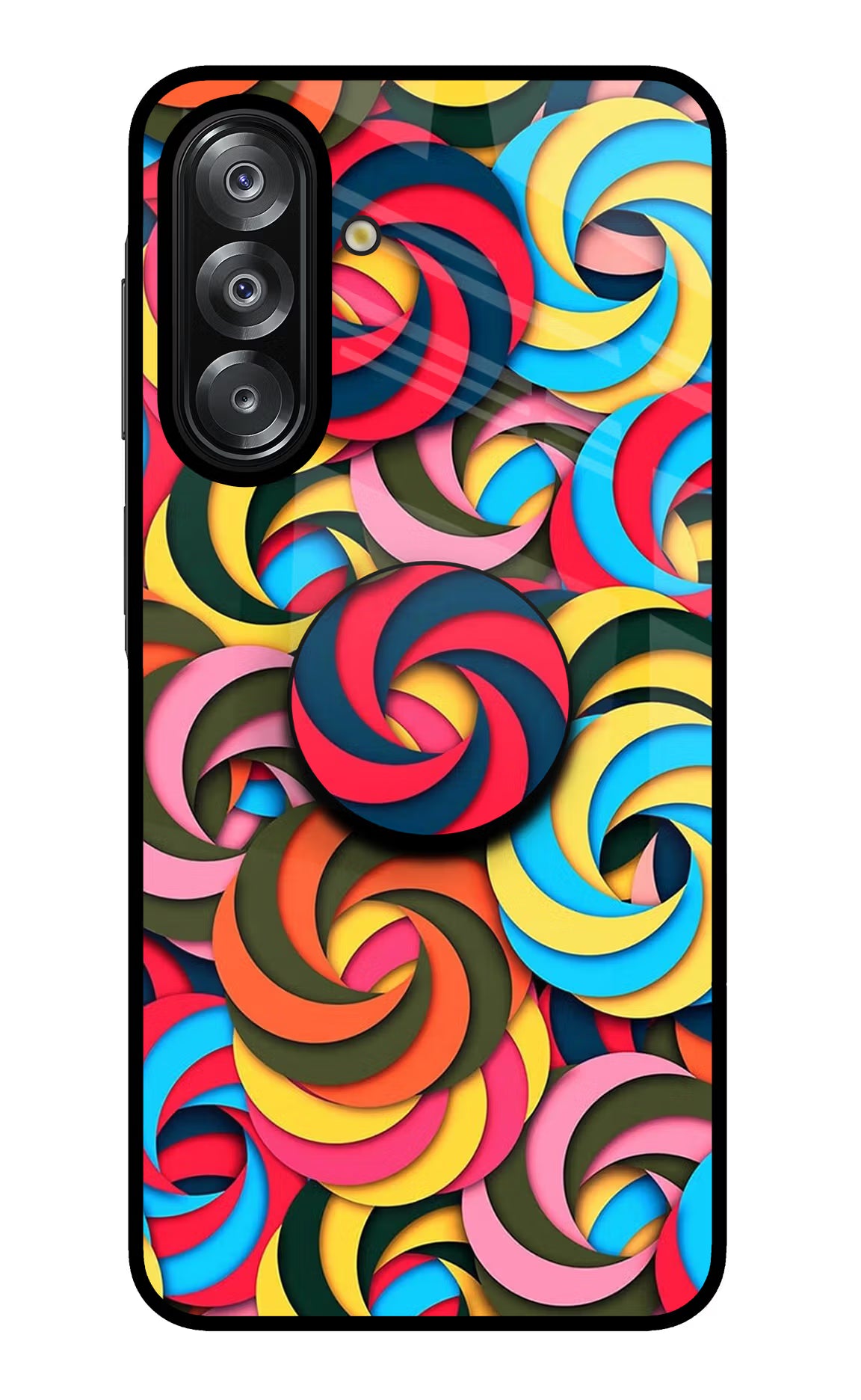 Spiral Pattern Samsung A26 Pop Case by Casekaro