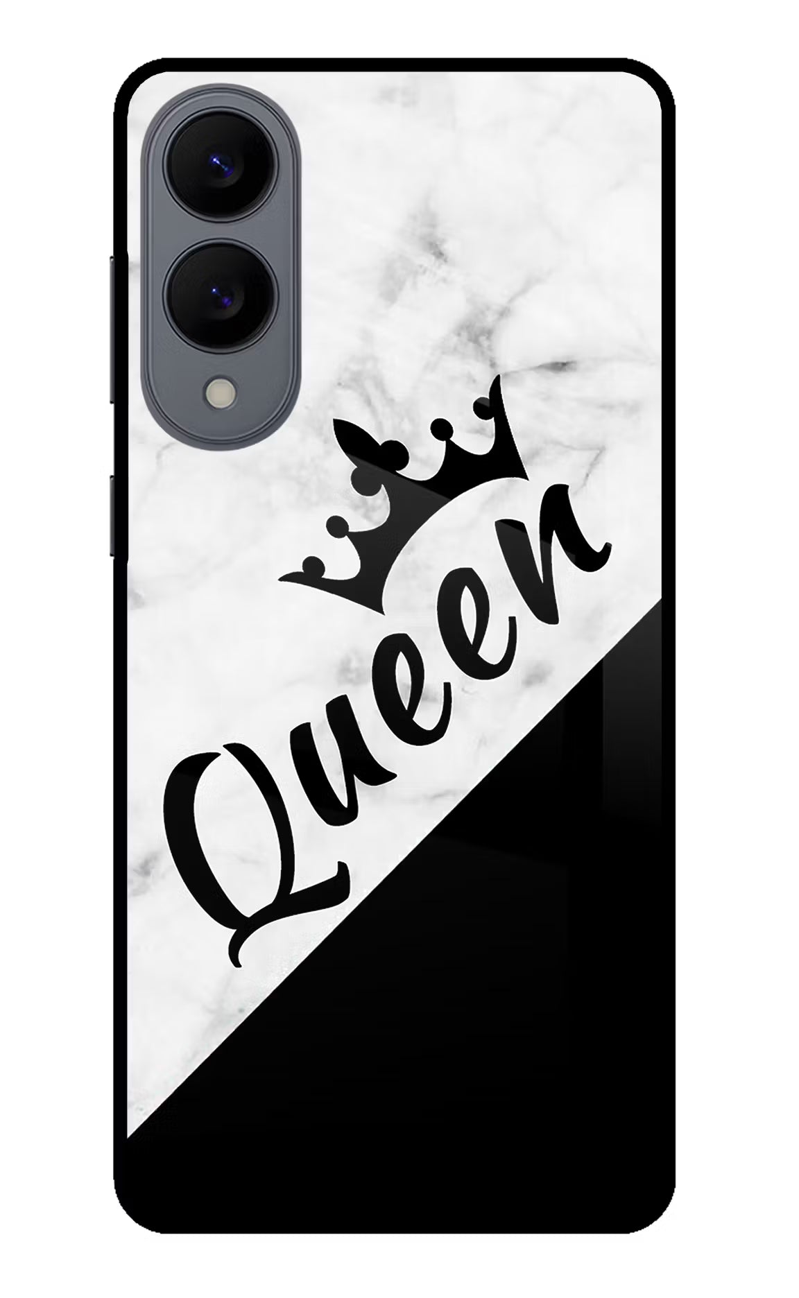Queen Samsung S25 Edge Glass Case Back Cover by Casekaro