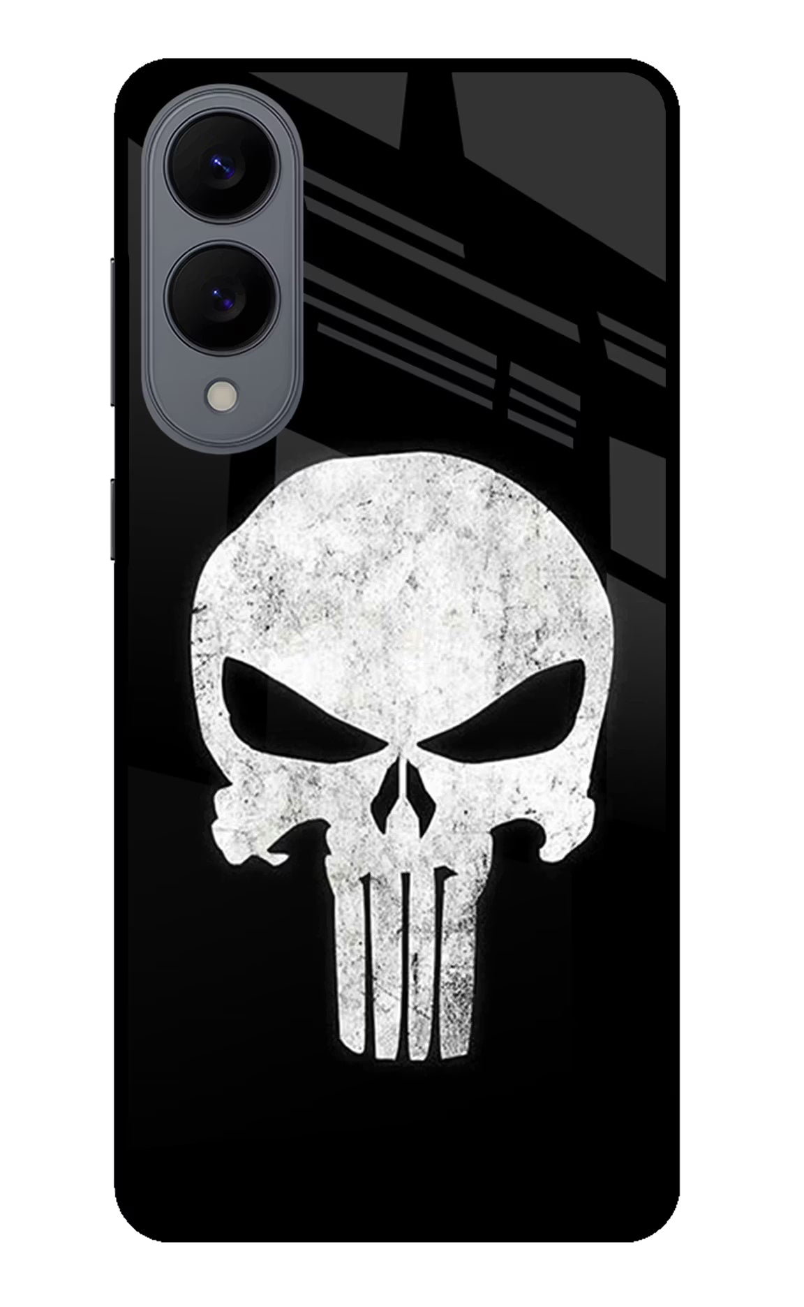 Punisher Skull Samsung S25 Edge Glass Case Back Cover by Casekaro