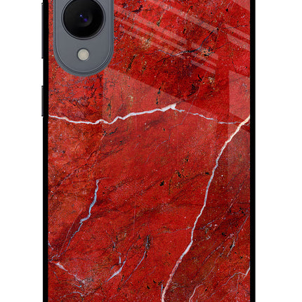 Red Marble Design Samsung S25 Edge Glass Case