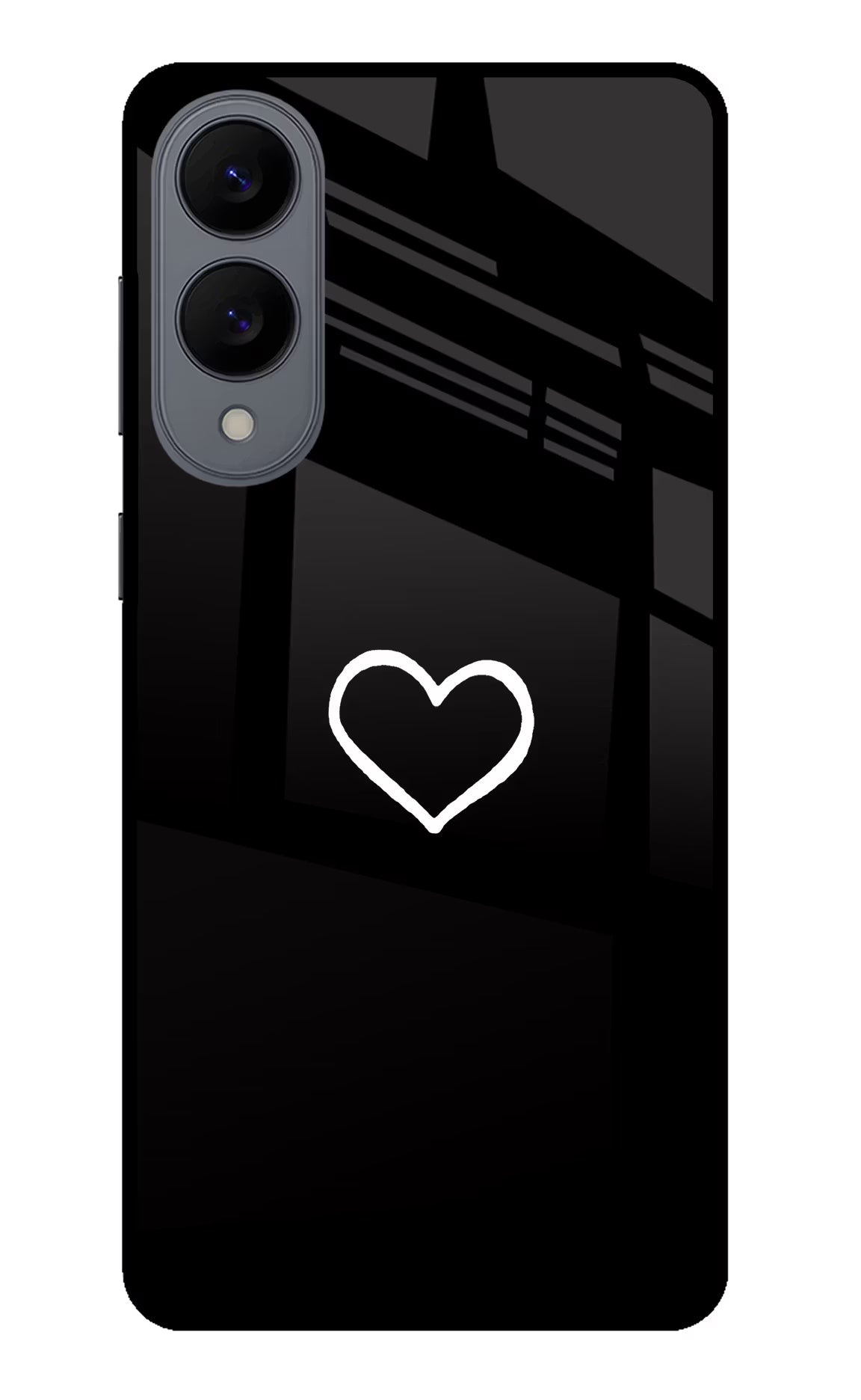 Heart Samsung S25 Edge Glass Case Back Cover by Casekaro