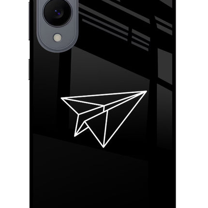 Paper Plane White Samsung S25 Edge Glass Case