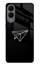 Paper Plane White Samsung S25 Edge Glass Case