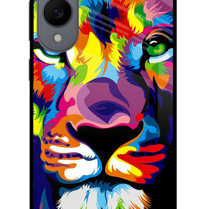 Lion Samsung S25 Edge Glass Case