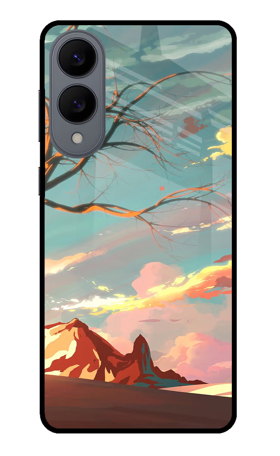 Scenery Samsung S25 Edge Glass Case Back Cover by Casekaro