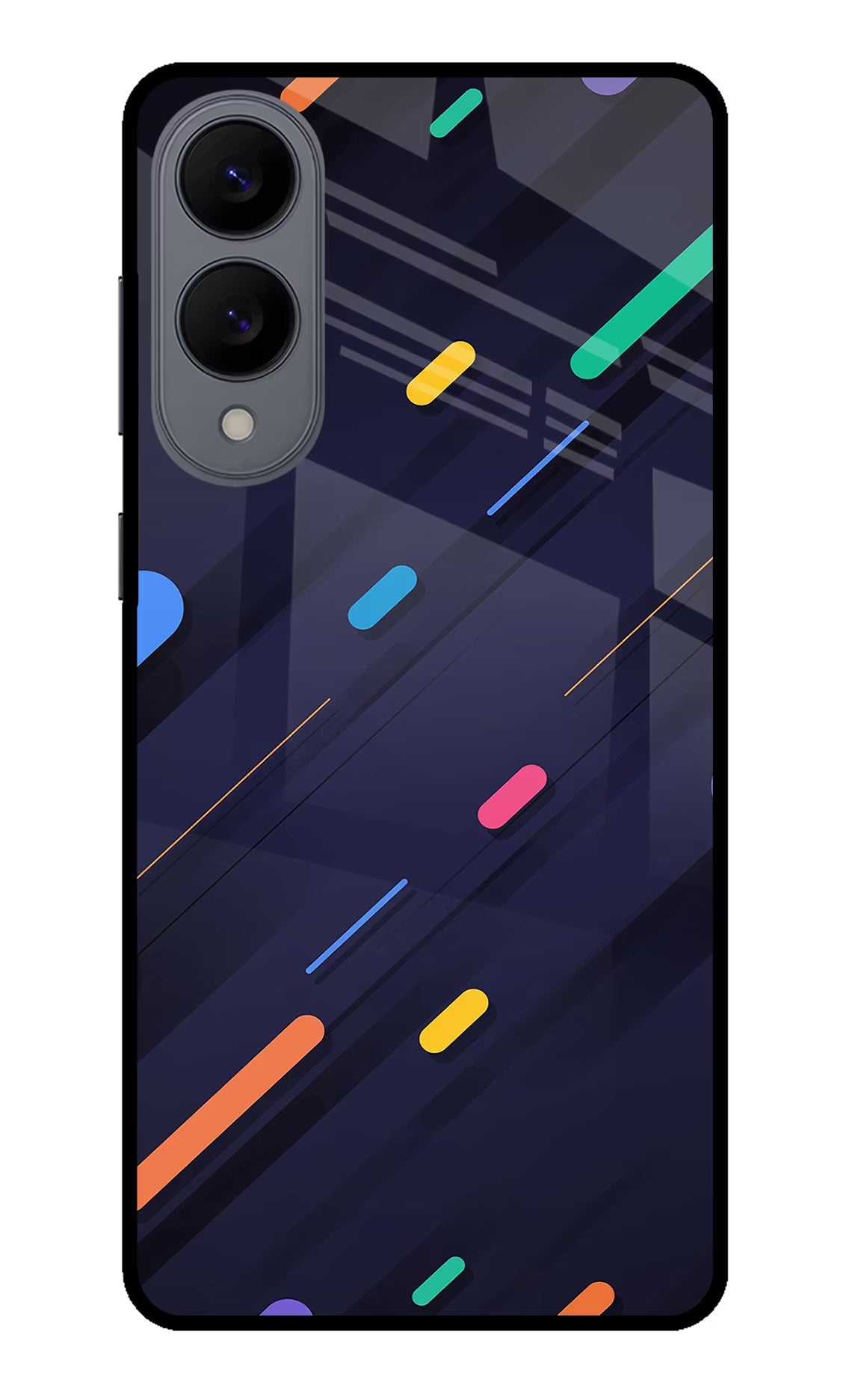 Abstract Design Samsung S25 Edge Glass Case Back Cover by Casekaro