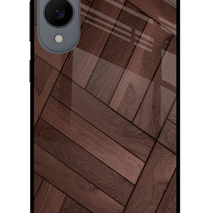 Wooden Texture Design Samsung S25 Edge Glass Case