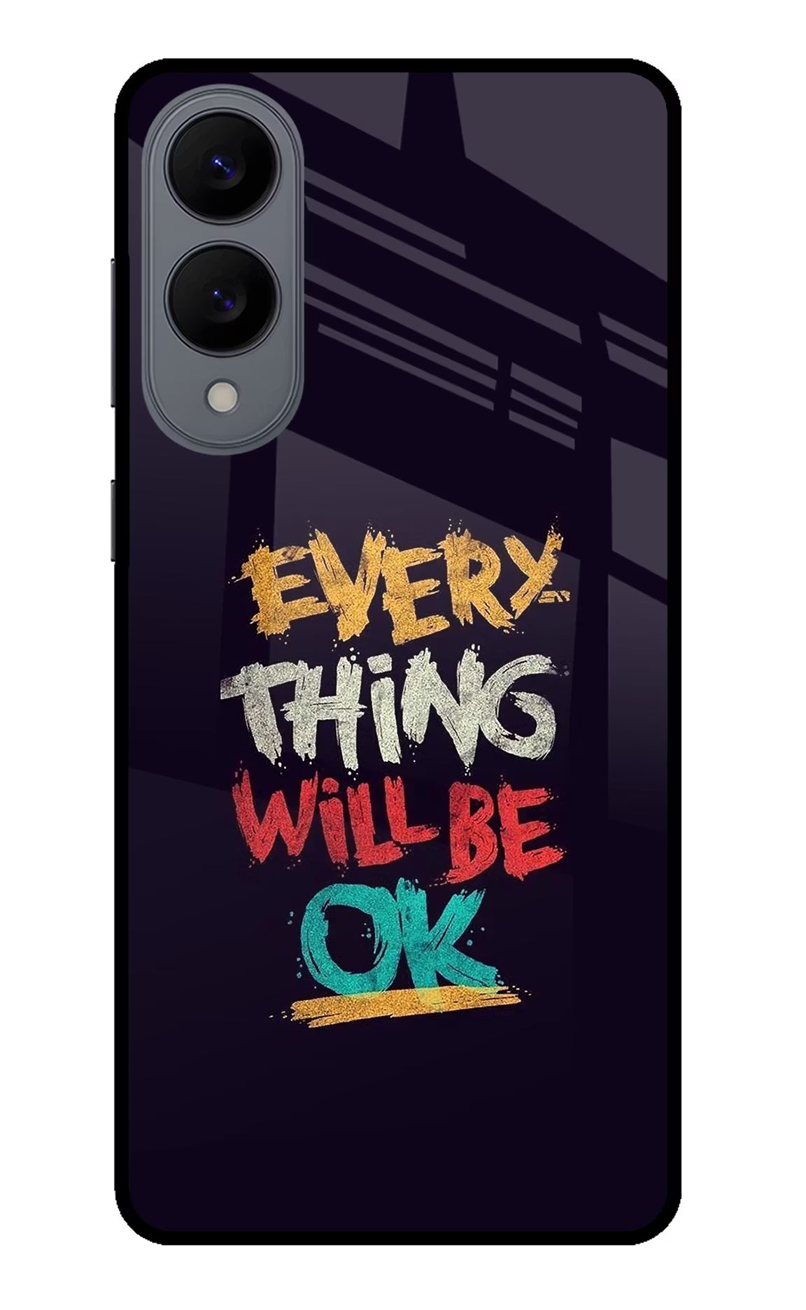 Everything Will Be Ok Samsung S25 Edge Glass Case Back Cover by Casekaro